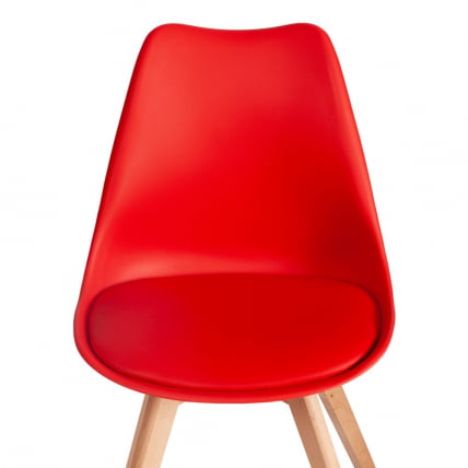 Стул ТУЛИП (мод. 73-1) дерево/пластик/экокожа, 47,5кс55кс80 см, Красный (Ред) / TULIP (mod. 47,5x55x80 (Red)_5