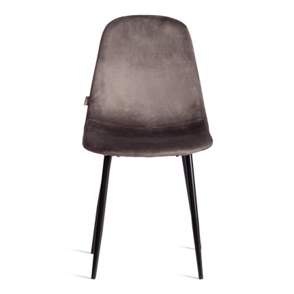 Стул БРЕЕЗЕ (мод. ДЖСC-58) Велюр/металл , 44 х 53 х 86 см, Дэрк грей (темно-серый) ХЛР24 / черный / BREEZE (mod. JSC-58) Dark grey HLR24_4