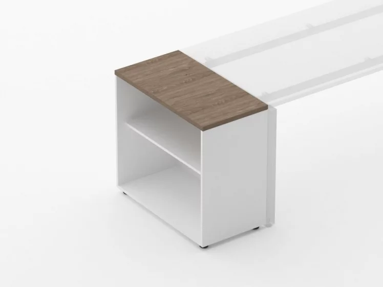 Тумба открытая Дека 9.01.08 Дуб Верцаска/Белый / Deka_1