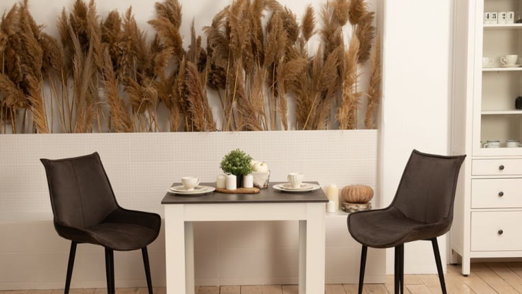 Стол обеденный Промо тип 1 Белый/Ателье темный_2