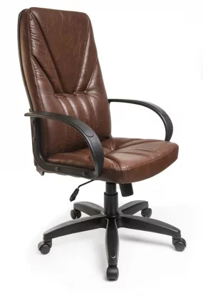 Кресло АВ 101 (аналог Менежер), кож.зам. Шоколад / AV_0