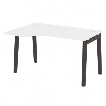 Стол эргономичный левый ОНИКС ВООД ОВ.СА-2(Л) Белый Бриллиант/Темный / ONIX WOOD OW.SA-2(L)_0