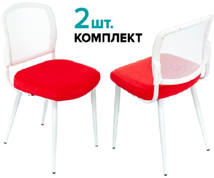 Стулья для кухни Бюрократ КФ-8В Красный 2 шт. / KF-8W_0
