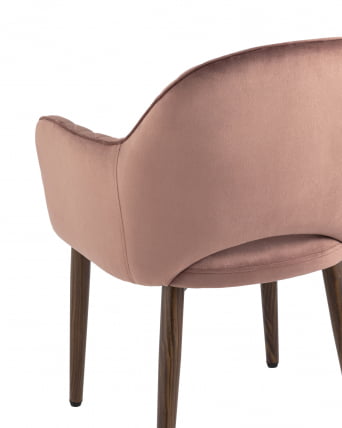 Стул Венера НЕВ диамант велюр Пыльно-розовый / NEW_6