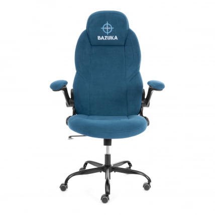 Кресло геймерское БАЗУКА металБЛ велюр, синий, 32 / BAZUKA metalBL_4