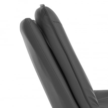 Кресло лаунж Космо экокожа, графит / Cosmo_9