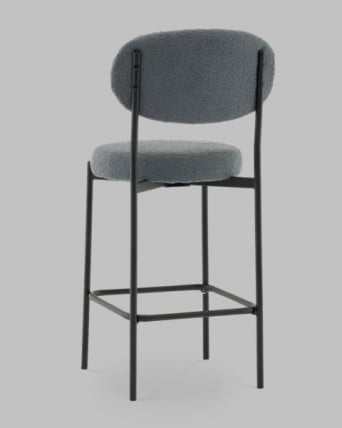 Стул полубарный Бриф ДД ПБ букле темно-серый / DD_3