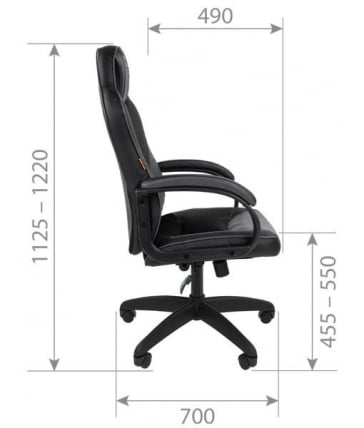 Кресло геймерское CХАИРМАН ДРАЙВ (ГАМЕ) 17 черный/желтый/белый / CHAIRMAN (GAME)_4