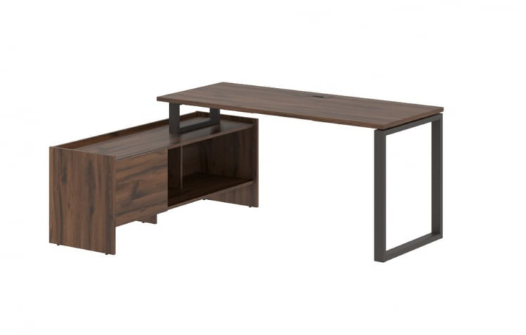 Стол с тумбой ЕДИС ЕКCТ 17614 Дуб Денвер темный Мокко / EDIS EQCT_0