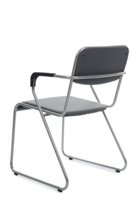 Кресло Никс Плус РCХ ОМКЛ-03 Серый/Металл окрашенный Хром / Nix Plus RCH OMKL-03_4