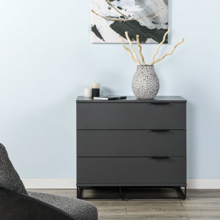 Комод 3 ящика CИТЙ 400955801х Графит / CITY 400955801h_9