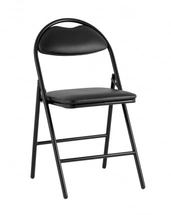 Стул складной Хаген экокожа Черный / Hagen_0