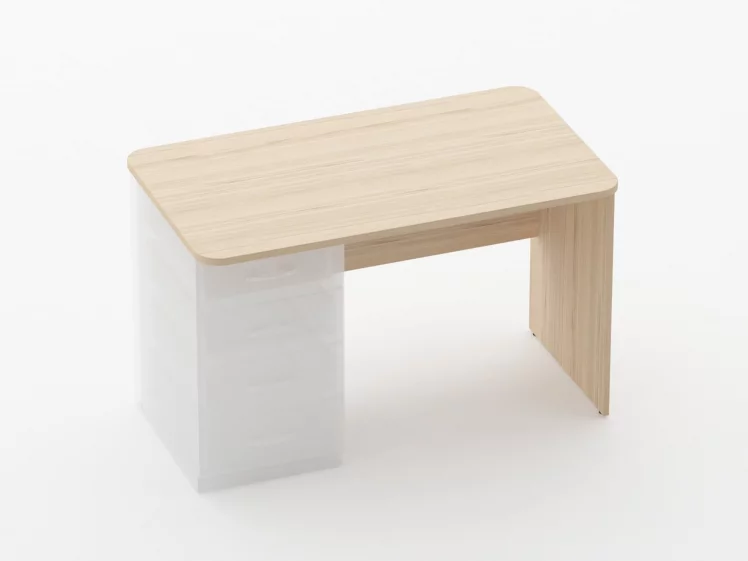 Стол прямой под встроенную тумбу Глассй 1.101.12Л Туя / Glassy_0