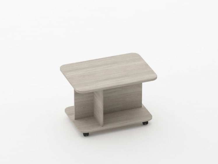 Стол журнальный Глассй 4.10 Дуб сантана светлый / Glassy_0