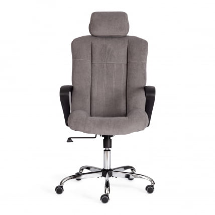 Кресло ОКСФОРД хром флок , серый, 29 / OXFORD_4