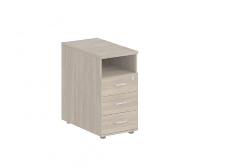 Тумба приставная с 3 ящиками и нишей, с замком без топа Сигма СГ.513.ОД.ОД Дуб темный / Sigma SG.513.OD.OD_0