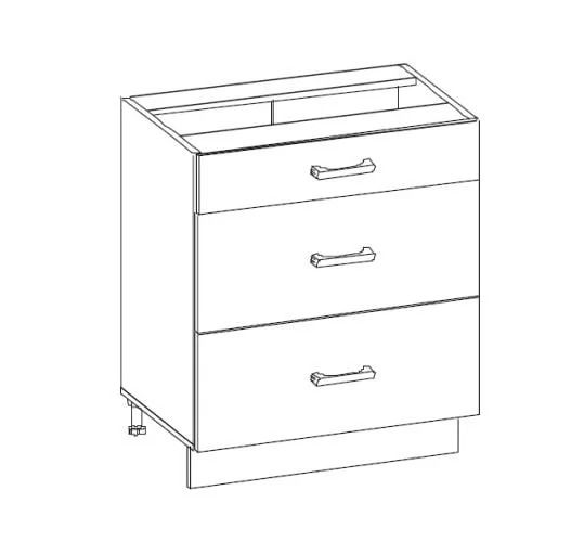 Стол с 3 ящиками (без столешницы) МЕТАБОКСЫ 10.66.2_2
