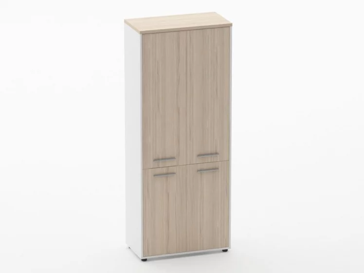 Шкаф 4 широкий закрытый, 4 двери Дека 10.19.151 Туя/Белый / Deka_0