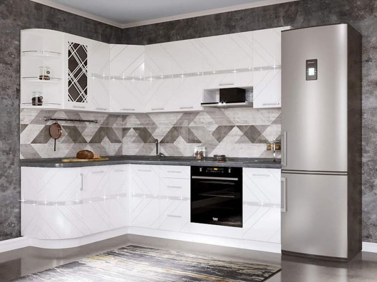 Кухонный гарнитур угловой (ширина 162х240 см) Бьянка 41_0