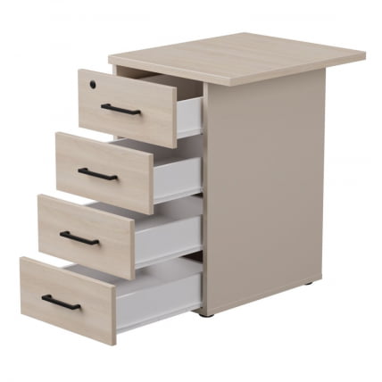 Тумба приставная с топом Еверпроф ЕВО 254Т1203 Дуб Соната Кашемир / Everprof EVO_1