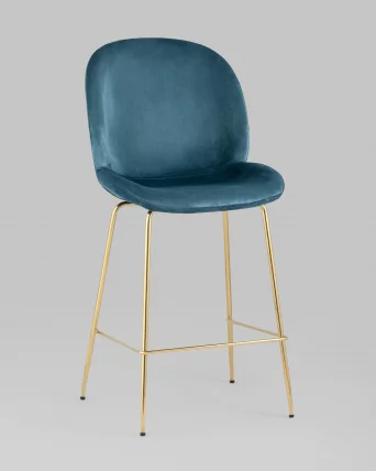 Стул полубарный Беетле со спинкой голд Маренго / Beetle gold_1