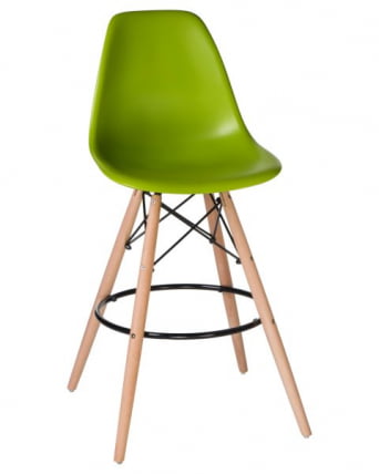 Стул барный ДОБРИН ДСВ БАР (ножки светлый бук, цвет сиденья салатовый (Г-08)) 2 шт / DOBRIN DSW BAR (G-08))_1