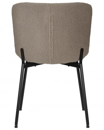 Стул обеденный ДОБРИН МИЛО (черные ножки, бежевый букле (УФ992-04)) / DOBRIN MILO (UF992-04))_4