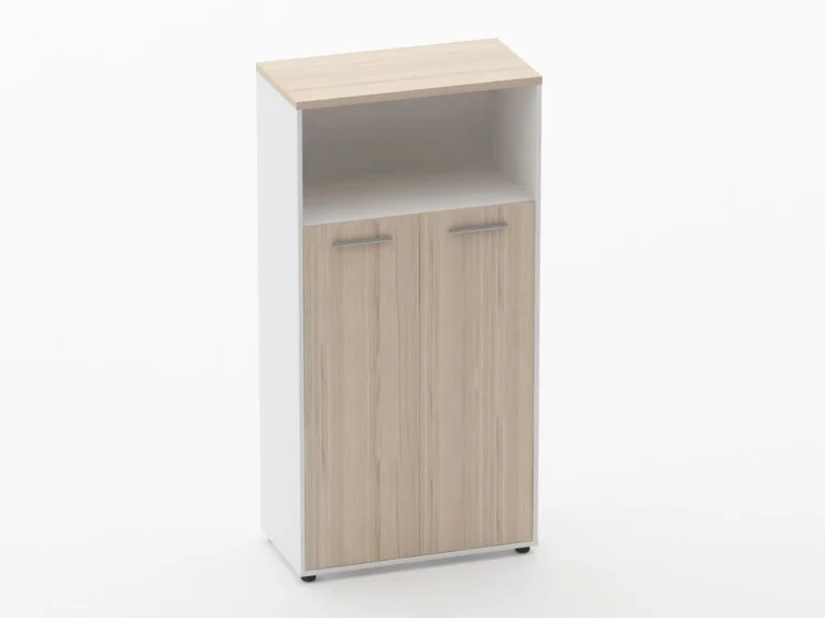 Шкаф 3 широкий закрытый с нишей Дека 10.16.131 Туя/Белый / Deka_0