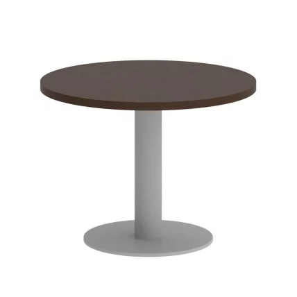 Стол журнальный круглый ХОМЕ ОФФИCЕ ВР.СП-5-60.1Г Венге Цаво/Серый металл / HOME OFFICE VR.SP-5-60.1G_0