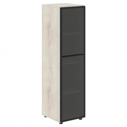 Шкаф колонка со стеклянной дверью ЛОФТИС ЛМC 40.2Л Сосна Эдмонт / LOFTIS LMC 40.2L_0