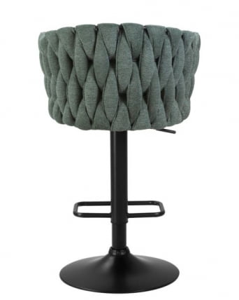Стул барный ДОБРИН ЛЕОН (зеленая ткань (ЛАР 275-23)) 2 шт / DOBRIN LEON (LAR_4