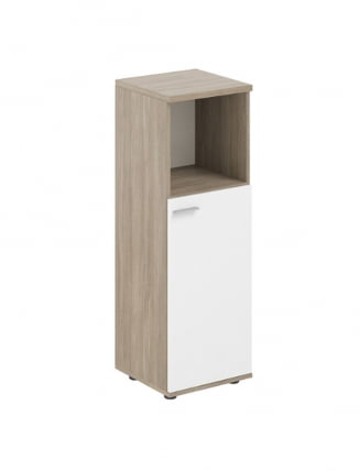 Шкаф средний с нишей правый Сигма СГ.844.ОД.ВХ.Р Дуб темный Белый / Sigma SG.844.OD.WH.R_0