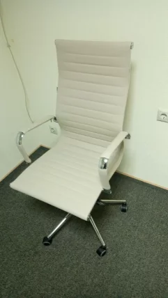 Кресло руководителя Еверпроф Рио М экокожа Бежевый / Everprof Rio_6