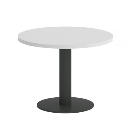 Стол журнальный круглый ХОМЕ ОФФИCЕ ВР.СП-5-60.1Г Белый/Антрацит металл / HOME OFFICE VR.SP-5-60.1G_0