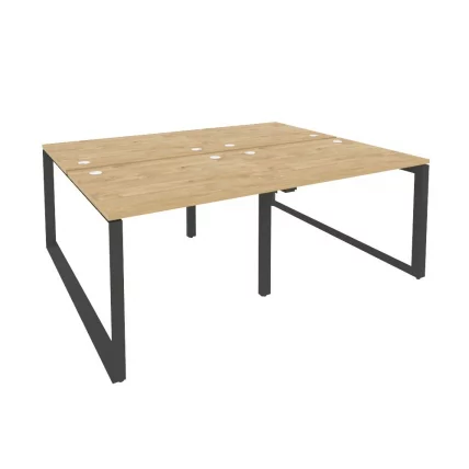 Рабочая станция на О-образном м/к ОНИКС О.МО-Д.РС-4.1.8 Тиквуд Светлый/Антрацит / ONIX O.MO-D.RS-4.1.8_0