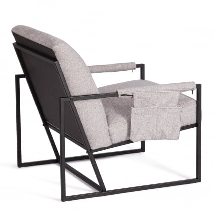 Кресло Чарли ЛУКС/Чарли Люкс велюр/букле, ВТ шапе силвер, 70х80х82 см / Charli LUX/Чарли VT shape silver,_2