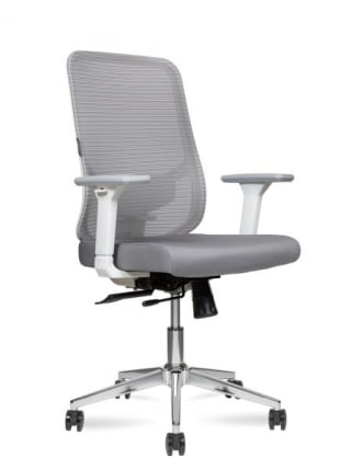 Кресло офисное Бест ЛБ вхите Греи / Best LB white Grey_0