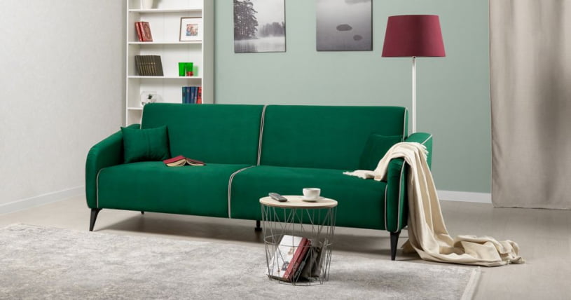 Диван-кровать НОЭЛЬ Велутто 33 т-зел малахит_1