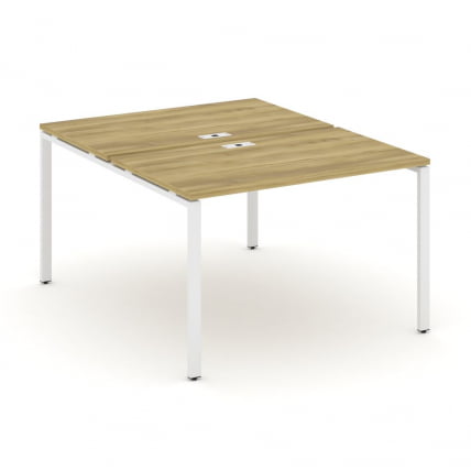 Рабочая станция двухсторонняя на 2 места CОНCЕПТ CН.ДРС-002 Дуб Винченцо Белый / CONCEPT CN.DRS-002_0