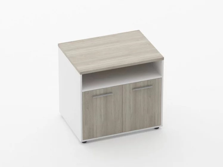 Тумба для оргтехники Дека 9.05.11 Дуб Сантана светлый/Белый / Deka_0