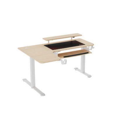 Стол письменный (для компьютера) угловой с электрической регулировкой по высоте ЕУРЕКА ЕРК-ЕХД-Л60Р-МВ (правый), клен / EUREKA ERK-EHD-L60R-MW_4