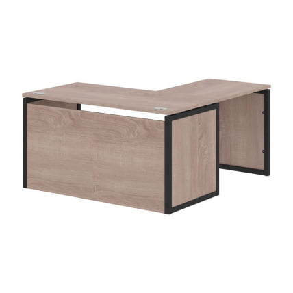 Стол письменный угловой левый КСТЕН-КП КСКПCТ 1415Х Л Дуб Сонома Антрацит / XTEN-QP XQPCT 1415H L_0