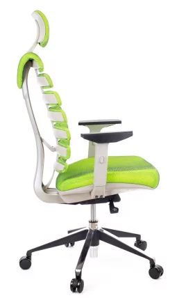 Эргономичное кресло Ерго Блаcк ткань Салатовый / Ergo Black_2