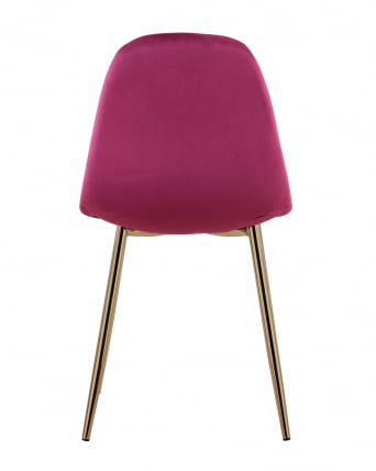 Стул Валенсия велюр золотые ножки Бордо_4