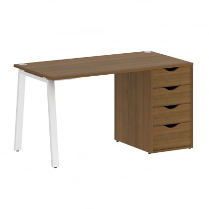 Стол письменный ХОМЕ ОФФИCЕ ВР.СП-3-138.4.А Орех Гварнери/Белый металл / HOME OFFICE VR.SP-3-138.4.A_0