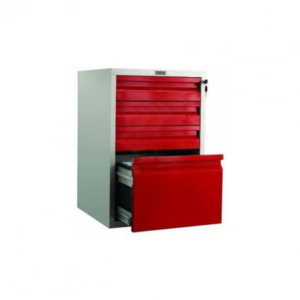 Тумба мобильная БФC-70/4 красн/бел / BFC-70/4_0