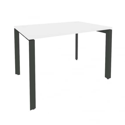 Стол рабочий на П-образном м/к ОНИКС О.МП-СП-2.8 Белый Бриллиант/Антрацит / ONIX O.MP-SP-2.8_0