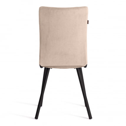 Стул обеденный Ла Роуссе велюр, бежевый/черный, 7, 49х50х93 / La Rousse_4