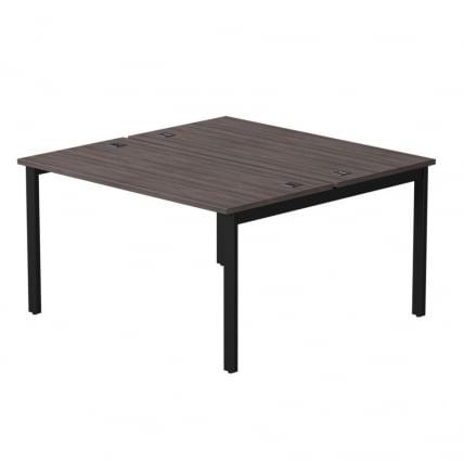 Бенч-система на 2 места на металлокаркасе, опоры 45 гр Еверпроф ЕВО 254С016 Дуб Пасадена Черный / Everprof EVO 254S016_0