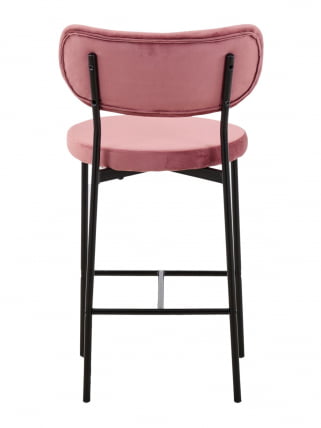 Стул полубарный Барбара (Б) велюр Пыльно-розовый_4